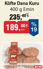 EMİN KÖFTE DANA KURU 400 G